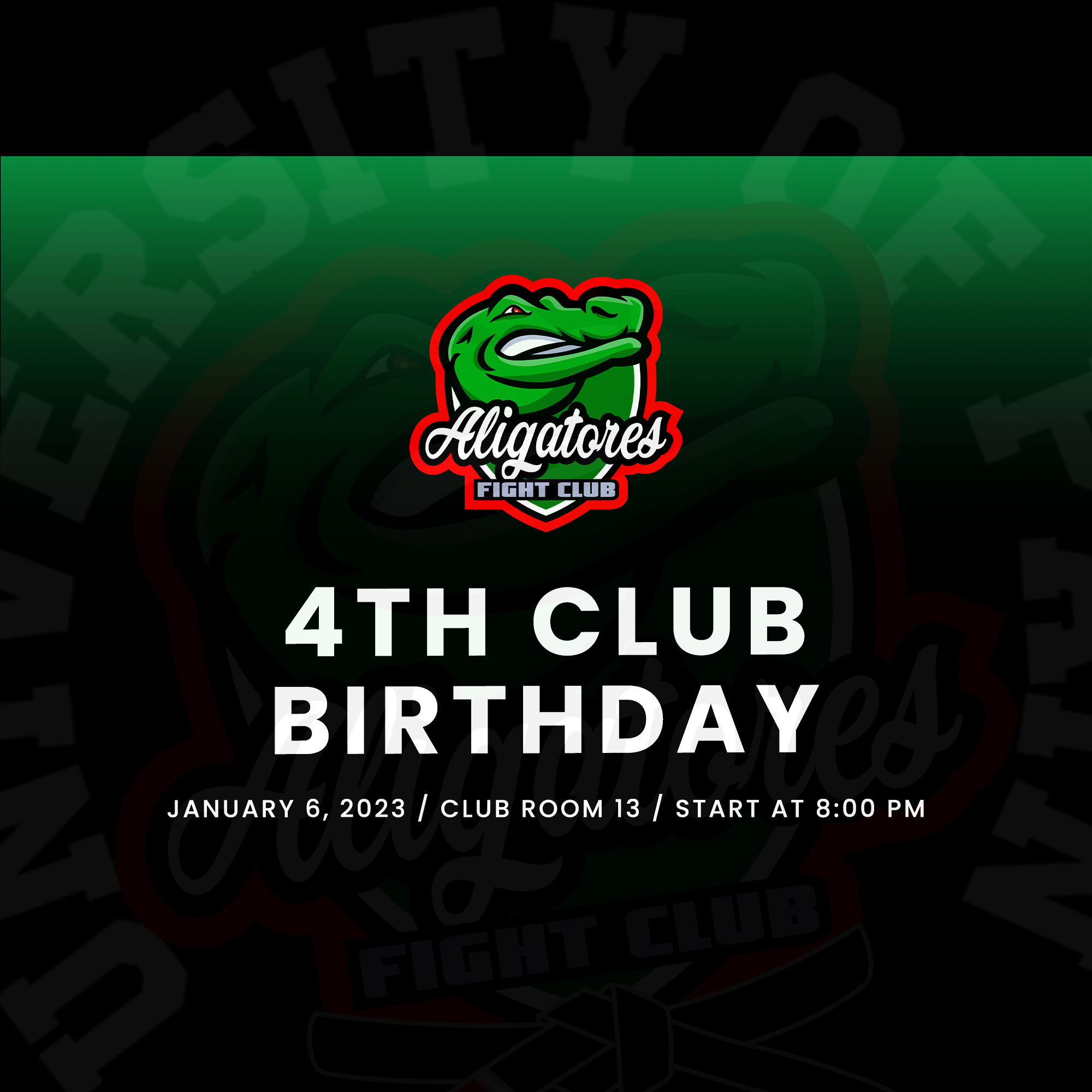 4th Birthday of Aligatores Club!